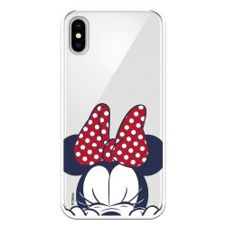 Funda para iPhone X Oficial de Disney Minnie Cara - Clásicos Disney