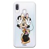 Funda para Samsung Galaxy A40 Oficial de Disney Minnie Posando - Clásicos Disney