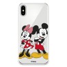 Funda para iPhone X Oficial de Disney Mickey y Minnie Posando - Clásicos Disney