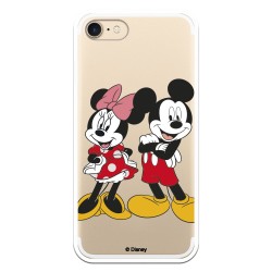 Funda para iPhone 7 Oficial de Disney Mickey y Minnie Posando - Clásicos Disney