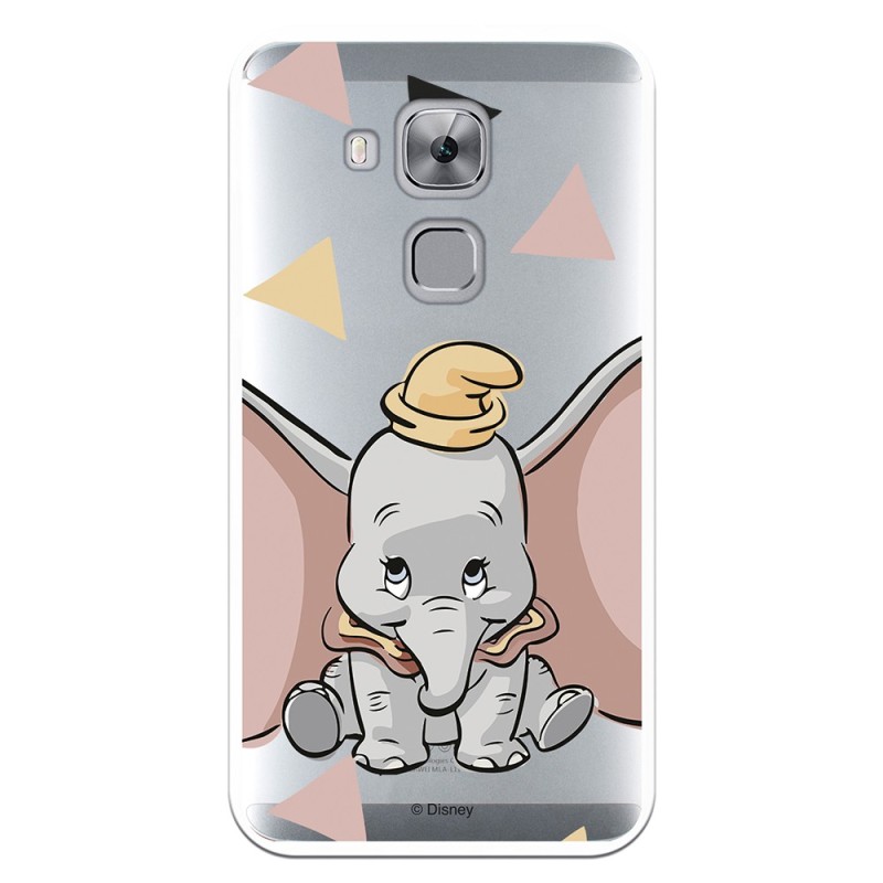 Funda para Huawei Nova Plus Oficial de Disney Dumbo Silueta Transparente - Dumbo