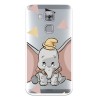 Funda para Huawei Nova Plus Oficial de Disney Dumbo Silueta Transparente - Dumbo