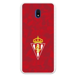 Funda para Xiaomi Redmi 8A del Gijón Trama Roja - Licencia Oficial Real Sporting de Gijón