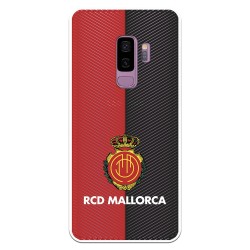 Funda para Samsung Galaxy S9 Plus del Mallorca RCD Mallorca Diagonales Transparente - Licencia Oficial RCD Mallorca