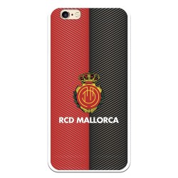 Funda para iPhone 6 del Mallorca RCD Mallorca Diagonales Transparente - Licencia Oficial RCD Mallorca