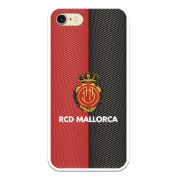Funda para iPhone 7 del Mallorca RCD Mallorca Diagonales Transparente - Licencia Oficial RCD Mallorca