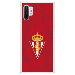 Funda para Samsung Galaxy Note 10Plus del Gijón Trama Roja - Licencia Oficial Real Sporting de Gijón
