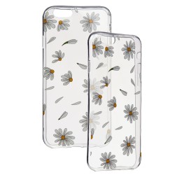 Funda Dibujo Margaritas Blanca para iPhone 6S