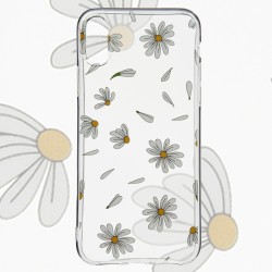 Funda Dibujo Margaritas Blanca para iPhone X