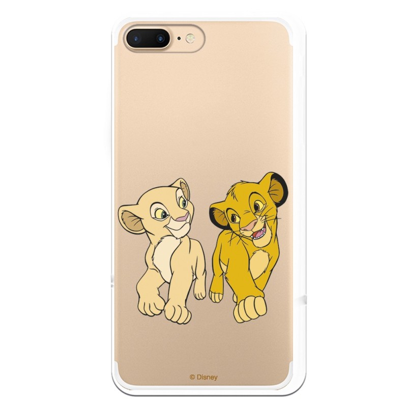 Funda para iPhone 7 Plus Oficial de Disney Simba y Nala Mirada Complice - El Rey León