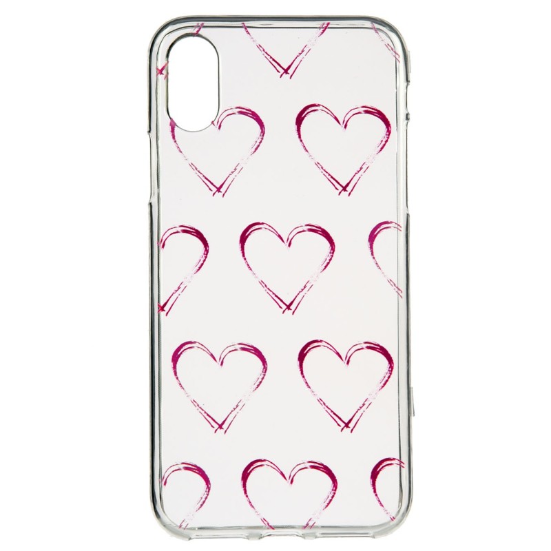 Funda Dibujo Corazones para iPhone X