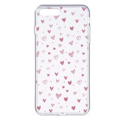 Funda Dibujo Corazones para iPhone 7 Plus