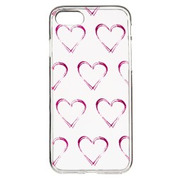 Funda Dibujo Corazones para iPhone 7