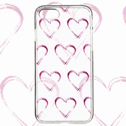 Funda Dibujo Corazones para iPhone 7