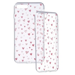 Funda Dibujo Corazones para iPhone 8 Plus