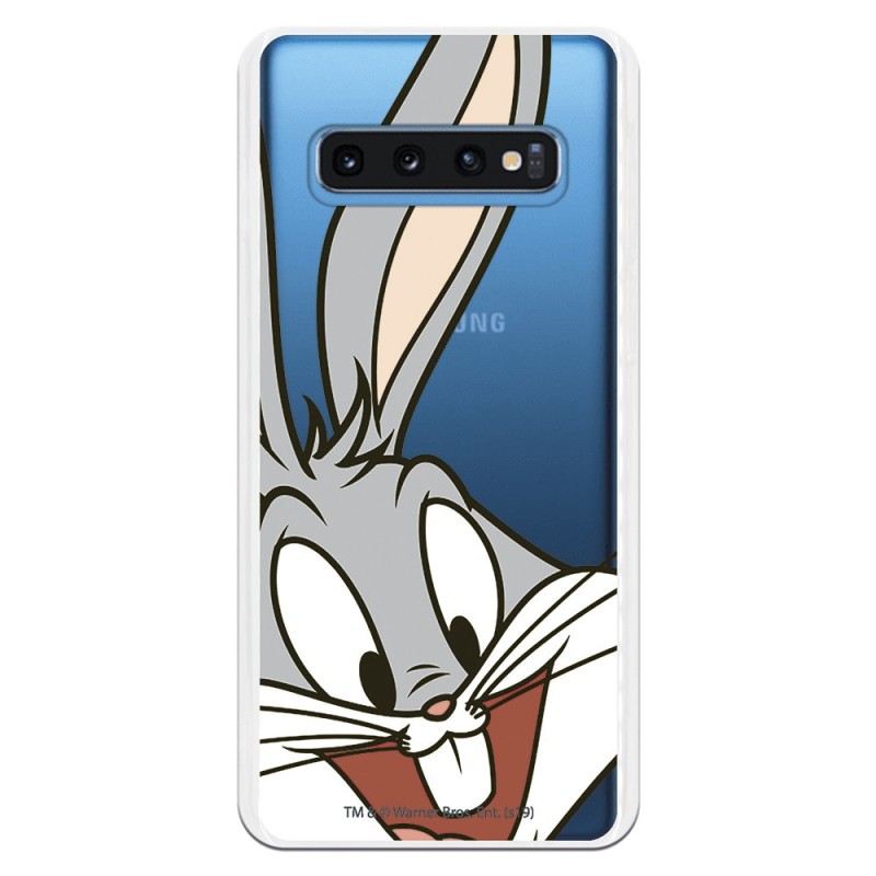 Funda Oficial Warner Bros Bugs Bunny Transparente para Samsung Galaxy S10 - Looney Tunes