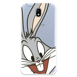 Funda Oficial Warner Bros Bugs Bunny Transparente para Samsung Galaxy J7 2017 Europeo - Looney Tunes