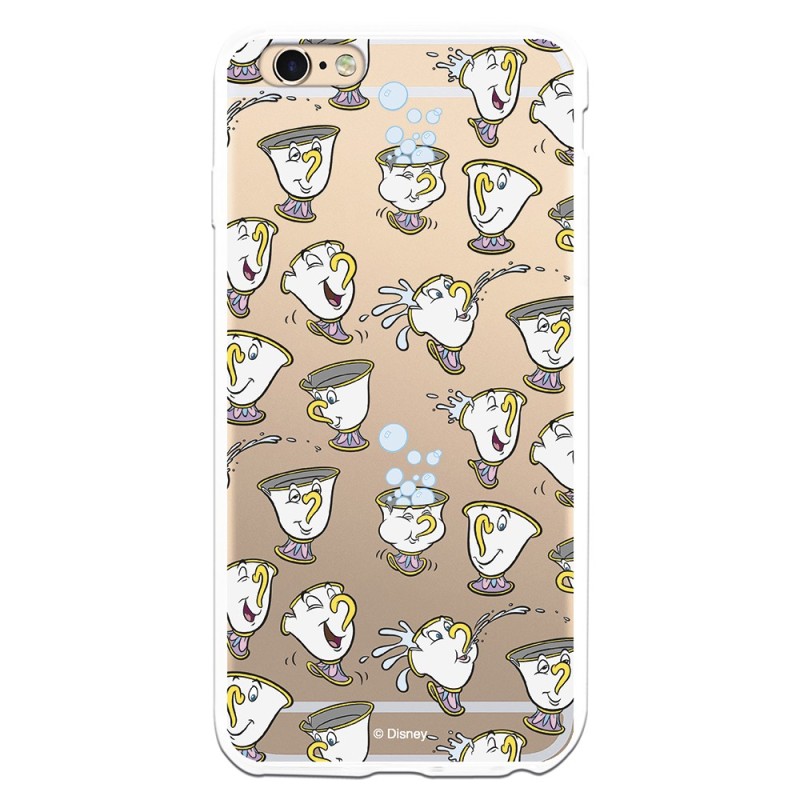 Funda Oficial Disney Chip Potts Siluetas Transparente para iPhone 6S Plus