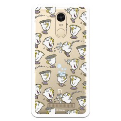 Funda Oficial Disney Chip Potts Siluetas Transparente para Xiaomi Redmi Note 3