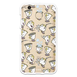 Funda Oficial Disney Chip Potts Siluetas Transparente para Xiaomi Redmi 4X