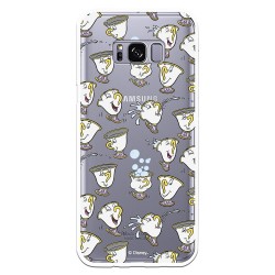 Funda Oficial Disney Chip Potts Siluetas Transparente para Samsung Galaxy S8 Plus