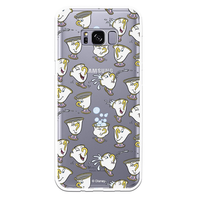 Funda Oficial Disney Chip Potts Siluetas Transparente para Samsung Galaxy S8 Plus