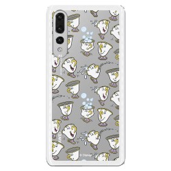 Funda Oficial Disney Chip Potts Siluetas Transparente para Huawei P30