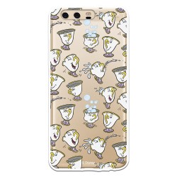 Funda Oficial Disney Chip Potts Siluetas Transparente para Huawei P10