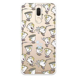 Funda Oficial Disney Chip Potts Siluetas Transparente para Huawei Mate 10 Lite