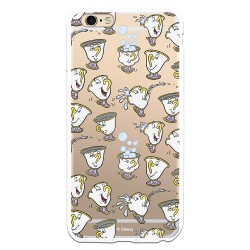 Funda Oficial Disney Chip Potts Siluetas Transparente para iPhone 6 Plus