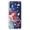 Funda Oficial Disney Sirenita y Sebastián Transparente para Xiaomi Mi 9 - La Sirenita