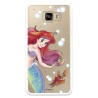 Funda Oficial Disney Sirenita y Sebastián Transparente para Samsung Galaxy A5 2016 - La Sirenita