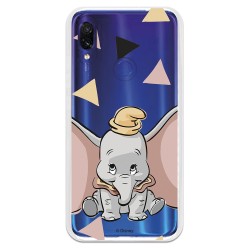 Funda Oficial Disney Dumbo silueta transparente para Xiaomi Redmi 7