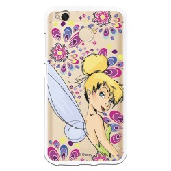 Funda Oficial Disney Campanilla Flores Transparente para Xiaomi Redmi 4X - Peter Pan