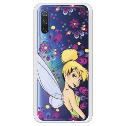 Funda Oficial Disney Campanilla Flores Transparente para Xiaomi Mi 9 - Peter Pan