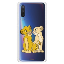 Funda Oficial Disney Simba y Nala transparente para Xiaomi Mi 9 - El Rey León