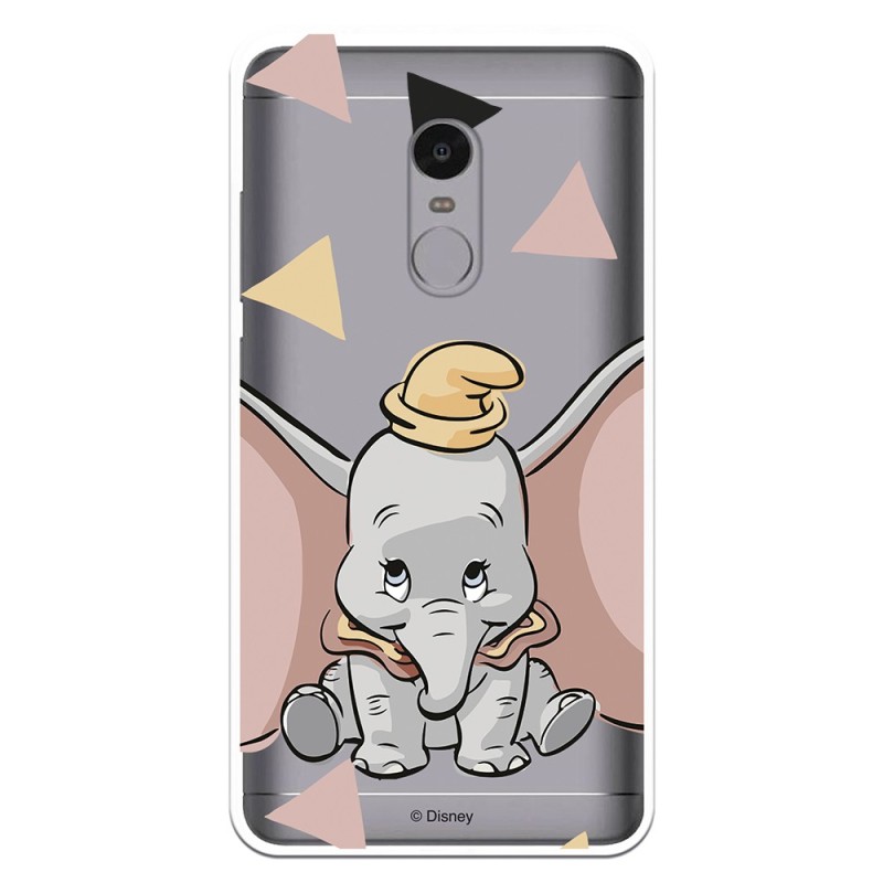 Funda Oficial Disney Dumbo silueta transparente para Xiaomi Redmi Note 4X
