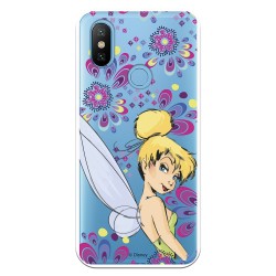 Funda Oficial Disney Campanilla Flores Transparente para Xiaomi MI A2 - Peter Pan