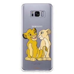 Funda Oficial Disney Simba y Nala transparente para Samsung Galaxy S8 - El Rey León