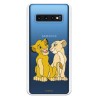 Funda Oficial Disney Simba y Nala transparente para Samsung Galaxy S10 - El Rey León