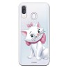 Funda Oficial Disney Marie Silueta transparente para Samsung Galaxy A40 - Los Aristogatos