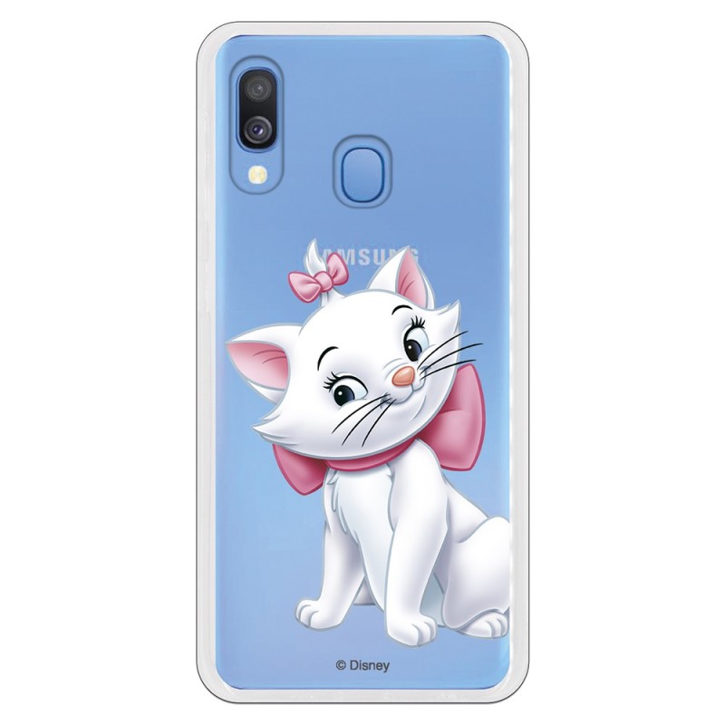 Funda Oficial Disney Marie Silueta transparente para Samsung Galaxy A20e - Los Aristogatos