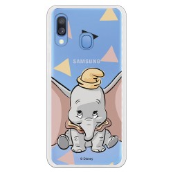 Funda Oficial Disney Dumbo silueta transparente para Samsung Galaxy A20e