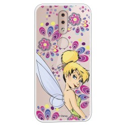 Funda Oficial Disney Campanilla Flores Transparente para Nokia 4.2 - Peter Pan