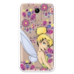 Funda Oficial Disney Campanilla Flores Transparente para LG K10 2018 - Peter Pan