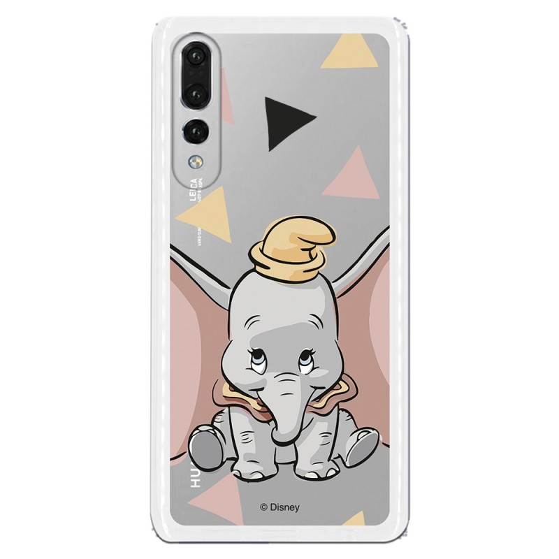 Funda Oficial Disney Dumbo silueta transparente para Huawei P30