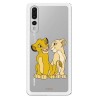 Funda Oficial Disney Simba y Nala transparente para Huawei P30 - El Rey León