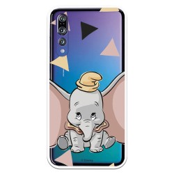 Funda Oficial Disney Dumbo silueta transparente para Huawei P20 Pro