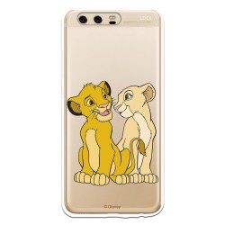 Funda Oficial Disney Simba y Nala transparente para Huawei P10 - El Rey León