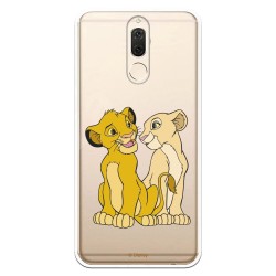 Funda Oficial Disney Simba y Nala transparente para Huawei Mate 10 Lite - El Rey León